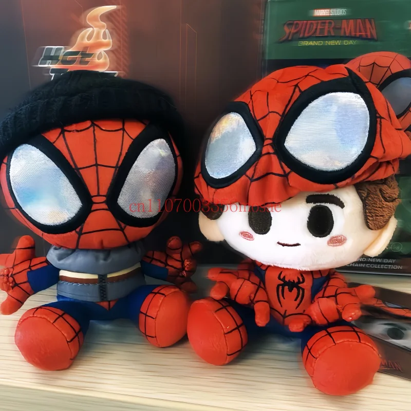Фото Коллекционный плюшевый брелок-подвеска Hot Toys Cosbi Spider-Man Marvel из серии New Day, в слепой коробке, для взрослых коллекционеров, декор, подарки №2