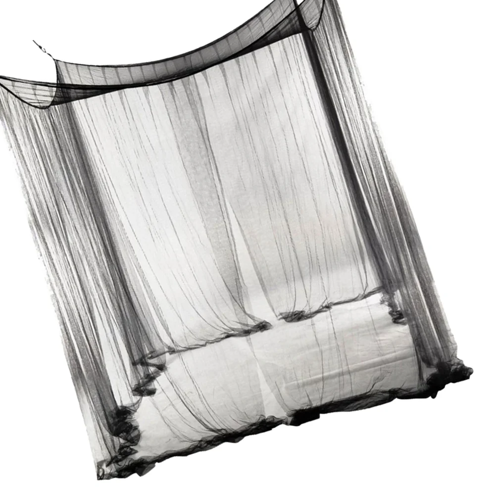 

Bedroom Decor Canopy Black Window Shades Mosquito Net Large Square Netting Curtain Curtains Screens