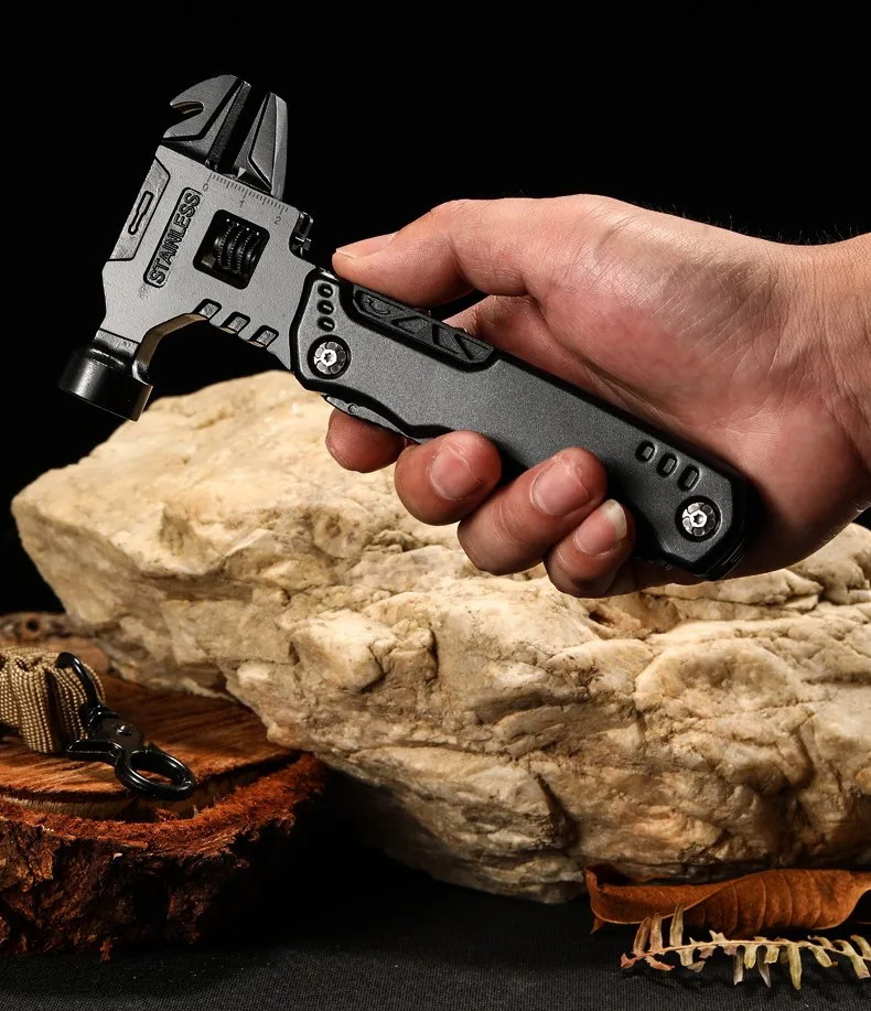 

Outdoor Knife Pliers EDC Tool Black Multifunctional Movable Open Mouth Wrench Combination Universal Folding camping supplies