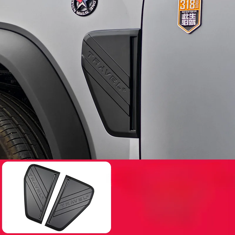 

Для Chery Jetour Traveler T2 автомобильная панель в виде листьев, декоративная крышка, модификация кузова, боковая этикетка, воздушный порт, аксессуары Black Warrior