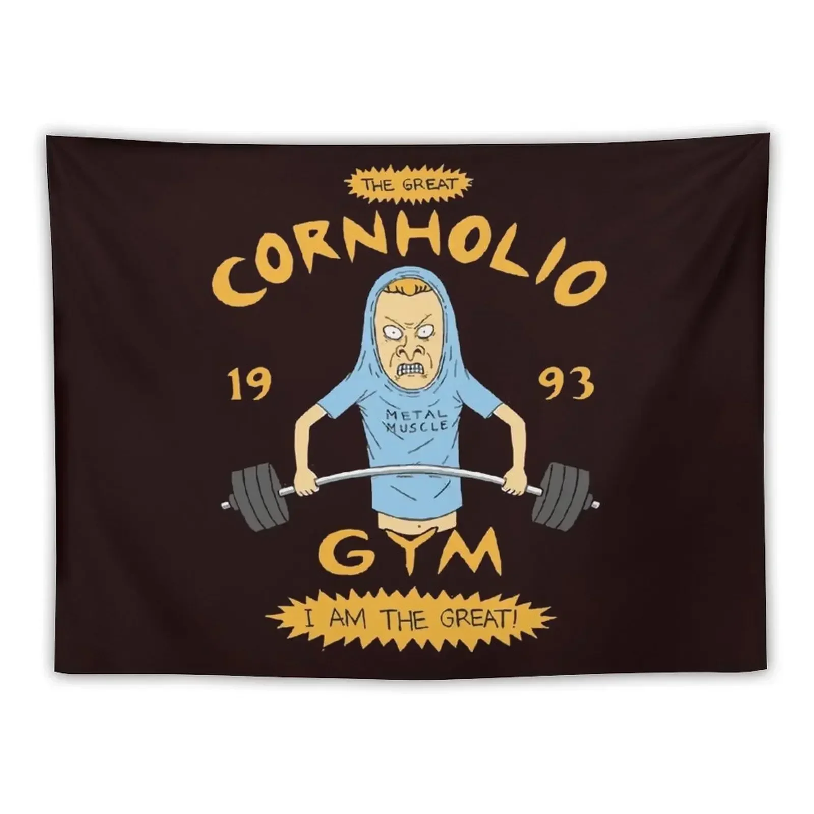 Телевизор 1990-х годов Cornholio Gym редкий гобелен с произведениями искусства японский