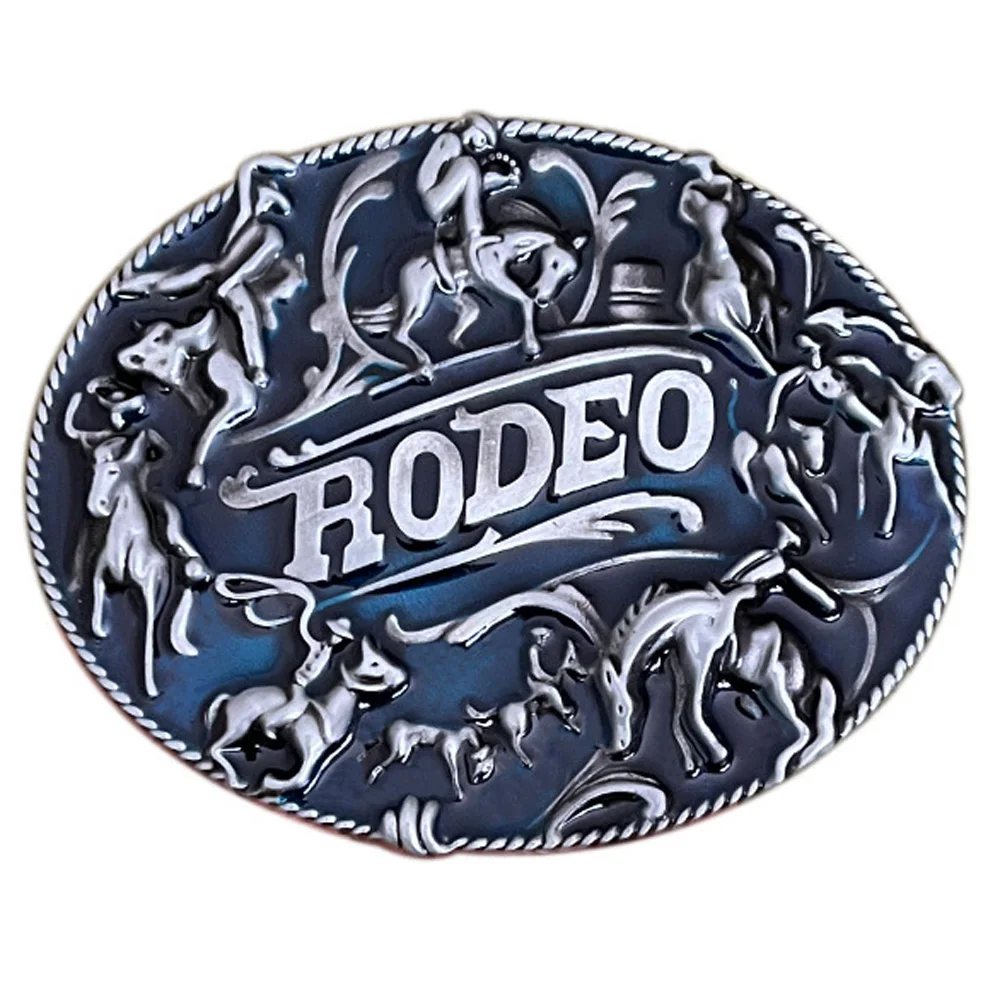 

Oval Western Cowboys Rodeo Horse Riding High Quanlity Plating Alloy Metal Men Belt Buckles 40mm Spot Goods Dropshipping