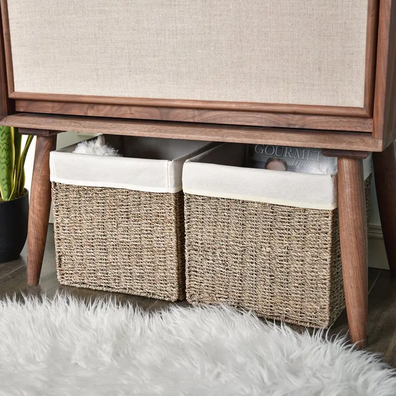 

Natural Seagrass Storage Basket, Set of 2