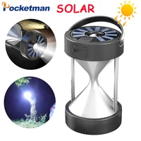 solar led camping light hourglass light usb outdoor tent lamp solarbattery operated emergency light bbq portable camping lamp