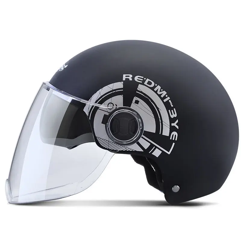 

Helmet Electric Motorcycle Summer Seasons Gray Men Lady Half Helm Locomotive Cute Summer Full Helmet Light