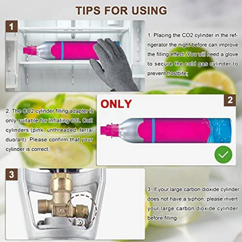 Адаптер для заправки CO2 адаптер газировки Terra Co2 с манометром 3500 фунтов на