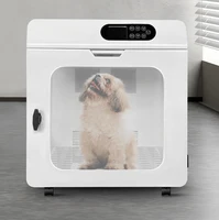 Smart Pet Room Soundproof Cat Litter Home Dog Cage Multi-functional Disinfection Drying Glass Room Mobile Silent Box