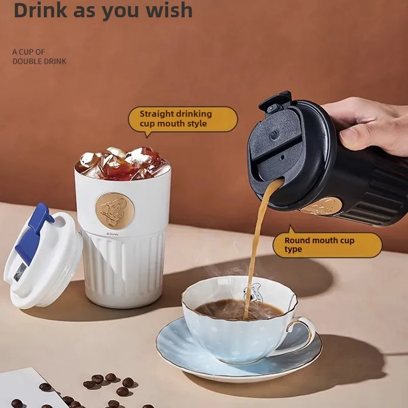 Кофейная чашка Disney для мужчин и женщин деловая офисная чайная из нержавеющей