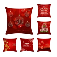 happy new year pillow cover cushion case toss pillowcase hidden zipper closure pillows christmas tree pattern pillow case decor