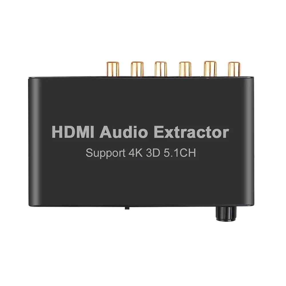 5.1CH HDMI аудио экстрактор декодирование коаксиальный к RCA 3D преобразователь для 4K 5 1