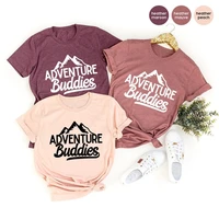 matching camping family travel shirts adventure buddies graphic short sleeve top tees 100 cotton o neck 2022 harajuku tshirts