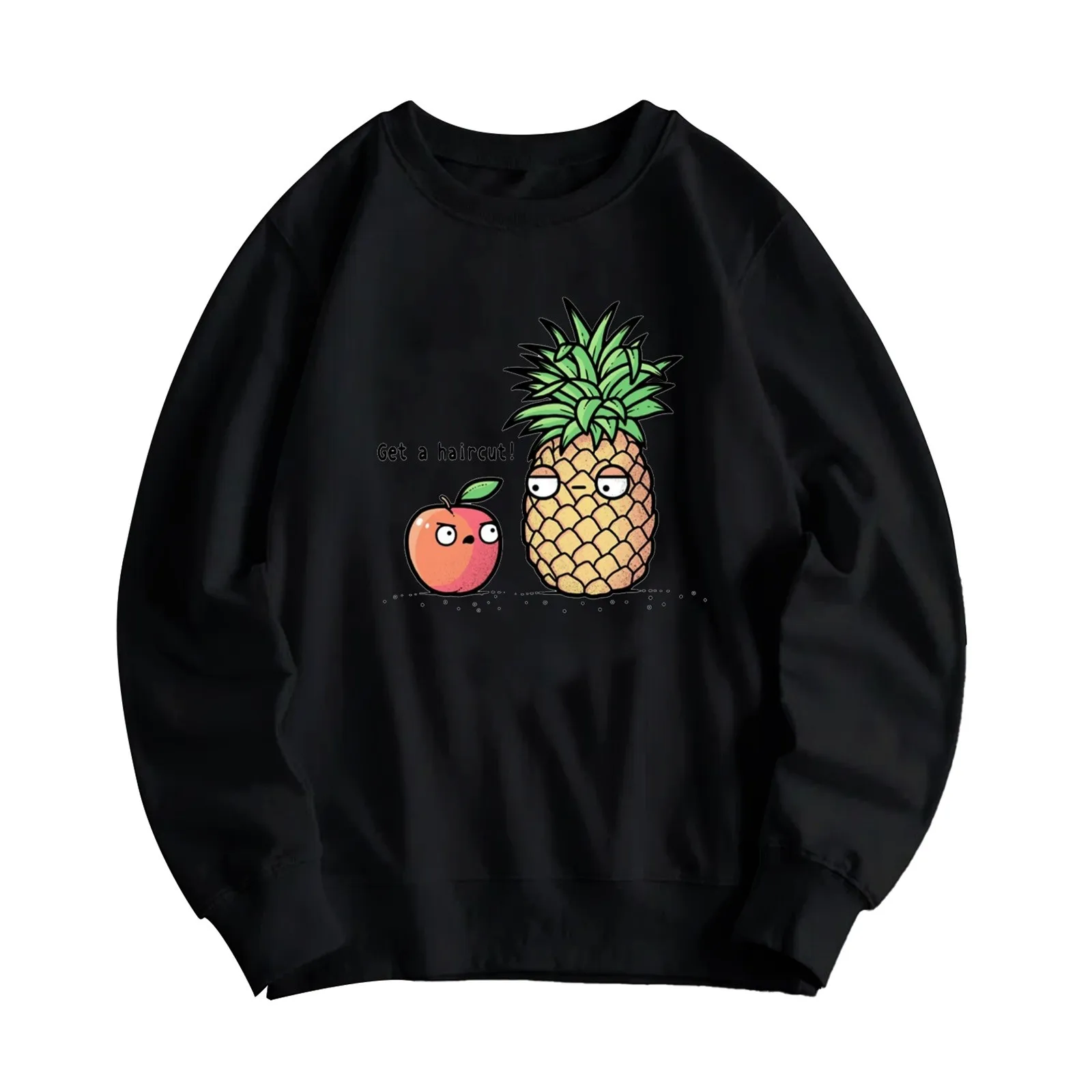 

Ladies Long Sleeve Round Neck Printing Loose Version Of Casual Sweater Woman Fall Jackets Women