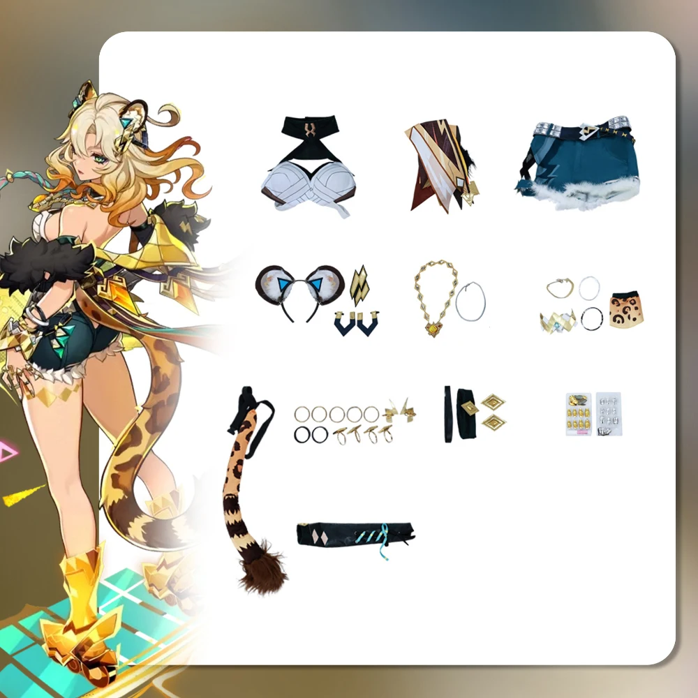 Анимационная игра Genshin Impact Xilonen карнавальный костюм для женщин и девочек униформа