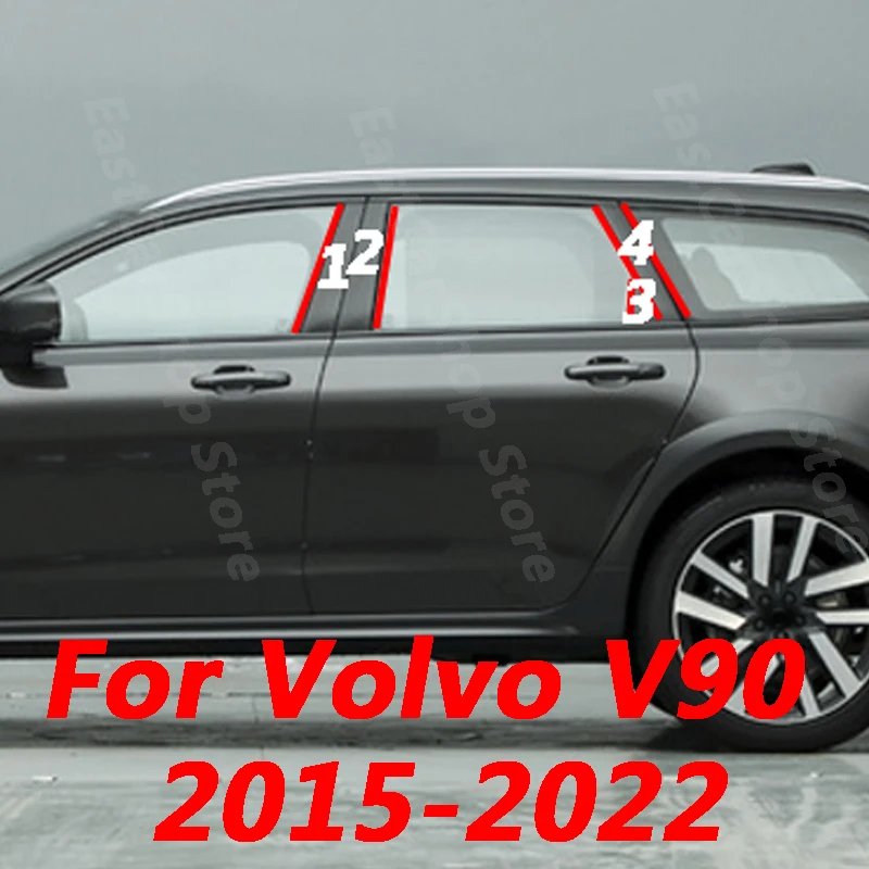 Для Volvo V90 2015-2022 автомобиль B C столб средняя центральная колонка PC украшение окна