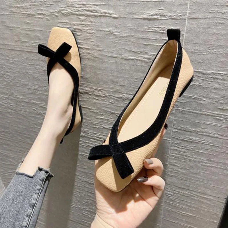 

Spring Summer Shoes Women Flats Elegant Office Ladies Shoes Flat Women Boat Shoes Big Size 41 A4899