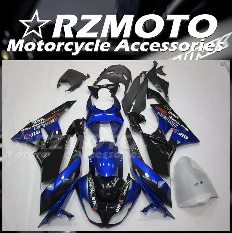 

Новый комплект обтекателей из АБС-пластика подходит для Kawasaki Ninja ZX-6R ZX6R 636 599 2009 2010 2011 09 10 11 12 комплект кузова черный синий elf