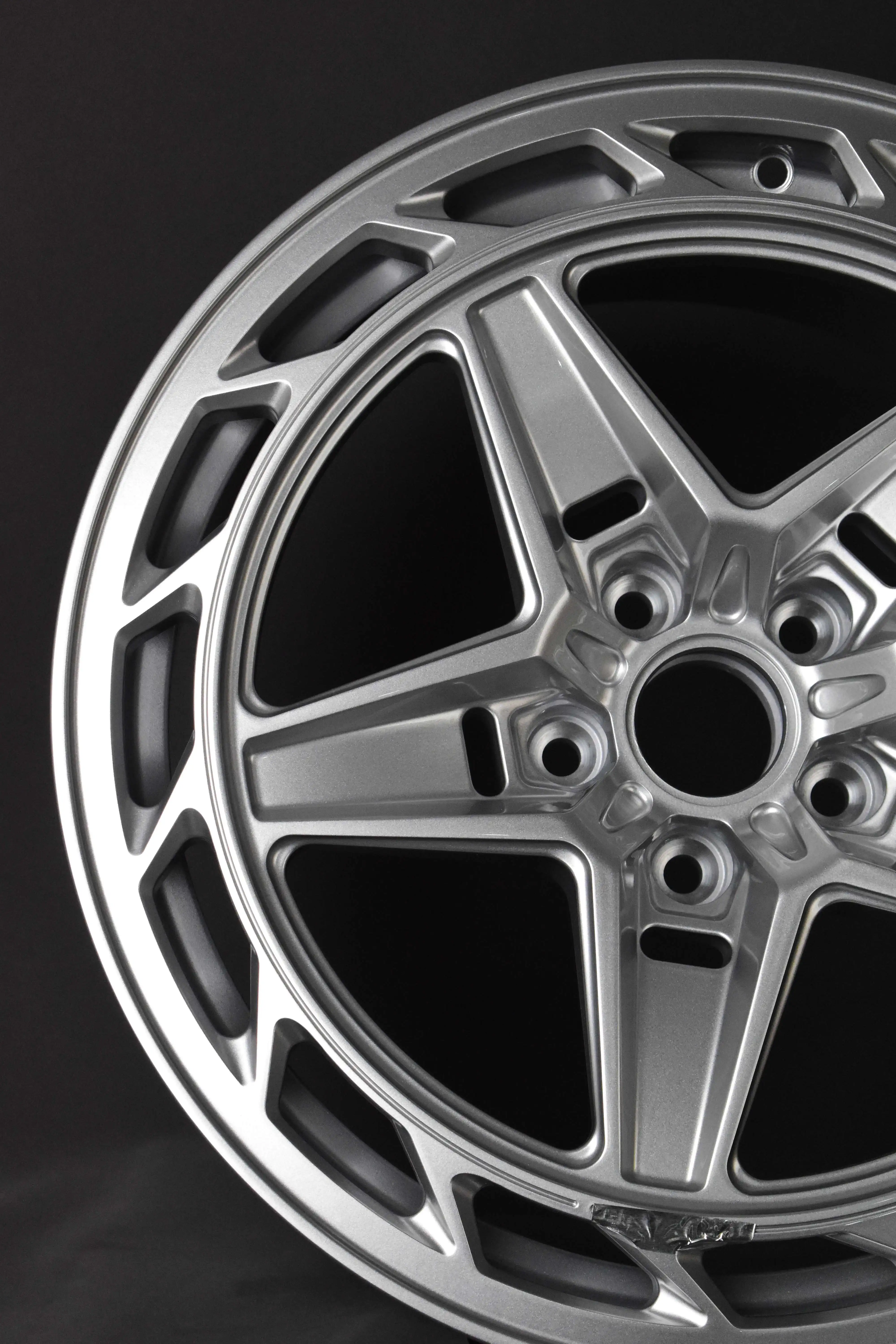 Кованые серебристые 5-спицевые диски 18, 19, 20 дюймов, 5x112, 66.5 для Audi TT, A3, A4, B8 (art.: 3920dd1270424) - 3920dd1270424