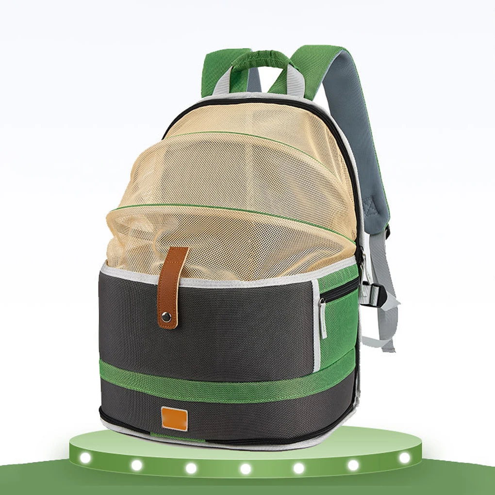 

Pet Carrying Backpack Large Capacity Camping Hiking Mesh Cloth Rucksack Adjustable Shoulder Bag Pets Supplies S