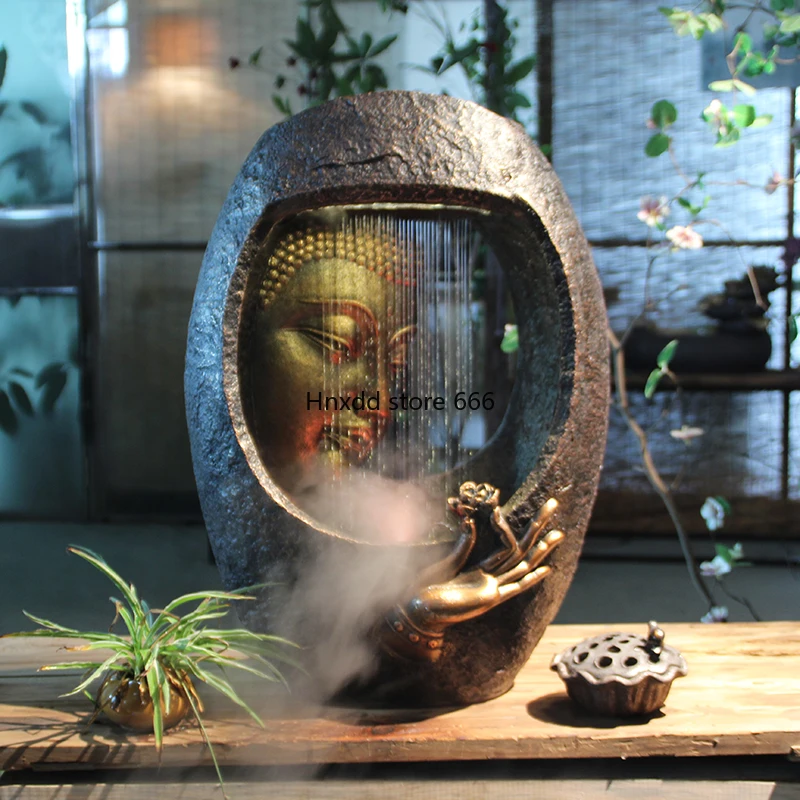 Modern Chinese Rulai Amitabha Buddha like flowing water ornament