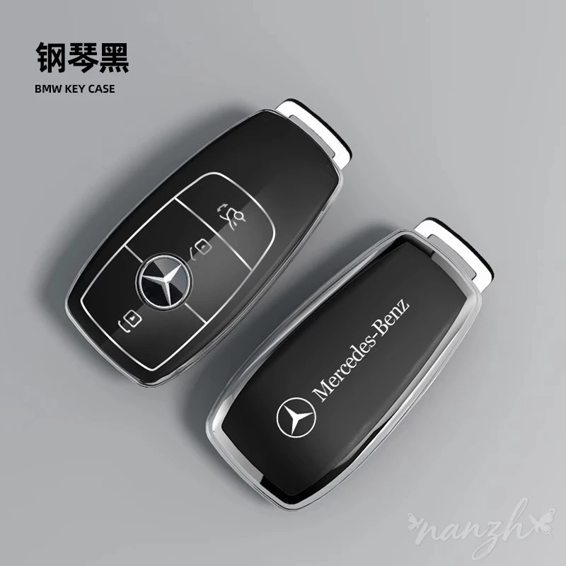 Фото Защитный чехол для автомобильного ключа Mercedes Benz A C E S G Class GLC CLE CLA GLB GLS W177 W205 W213 W222 X167 AMG №5