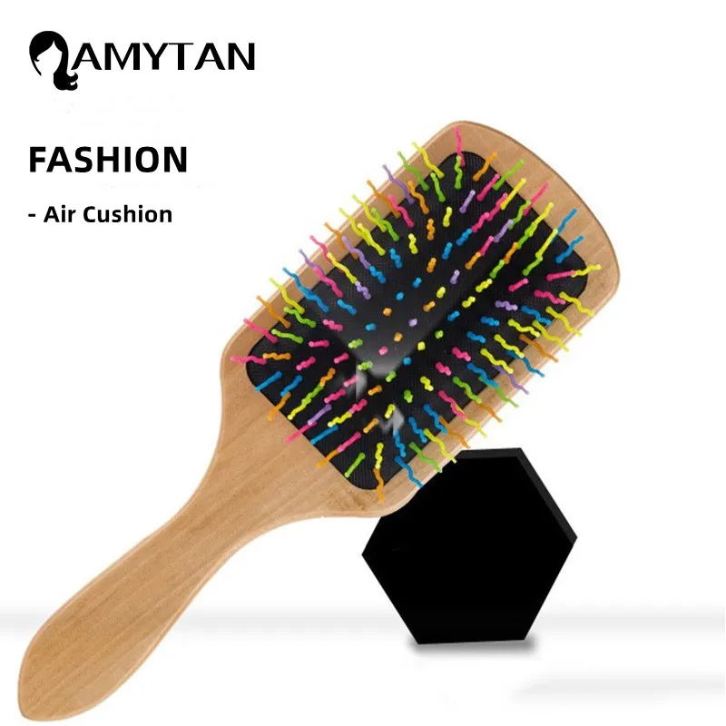 

Rainbow Airbag Comb Hairdressing Anti-static Makeup Air Cushion Massage Comb Smooth Hair Tangled Hair Brush Hair Styling Tool