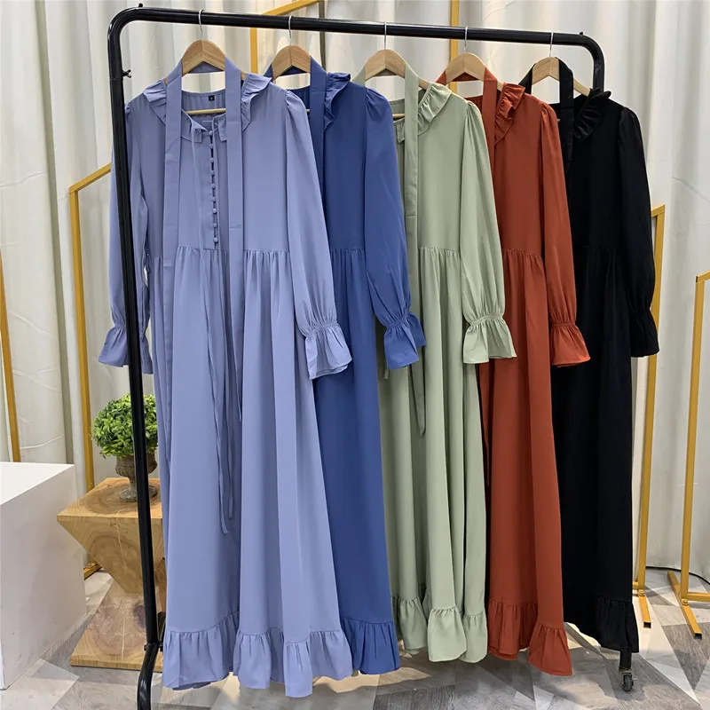 Abaya Turkey Dubai Muslim Fashion Hijab Dress Abayas For Women Islam Clothing Vestidos Kaftan Robe Musulman De Mode XL