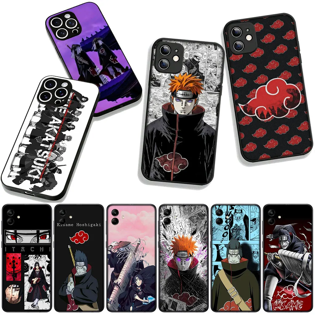 Фото Чехол для телефона Pain KISAME Itachi Akatsuki Narutos для Apple iPhone 16 15 14 Plus 13 12 Mini 17 Pro Max + ProMax 16E Air Case №1