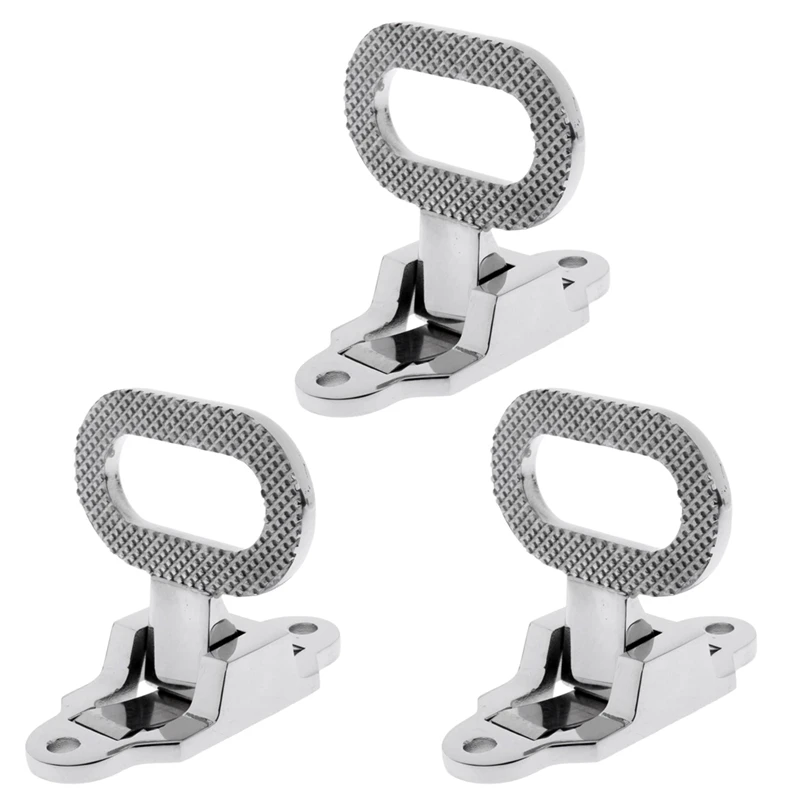 

3X Diamond Non-Slip 316 Stainless Steel Folding Mast Step Marine Boat Yacht Car Rv Transom Step Fold Out Step