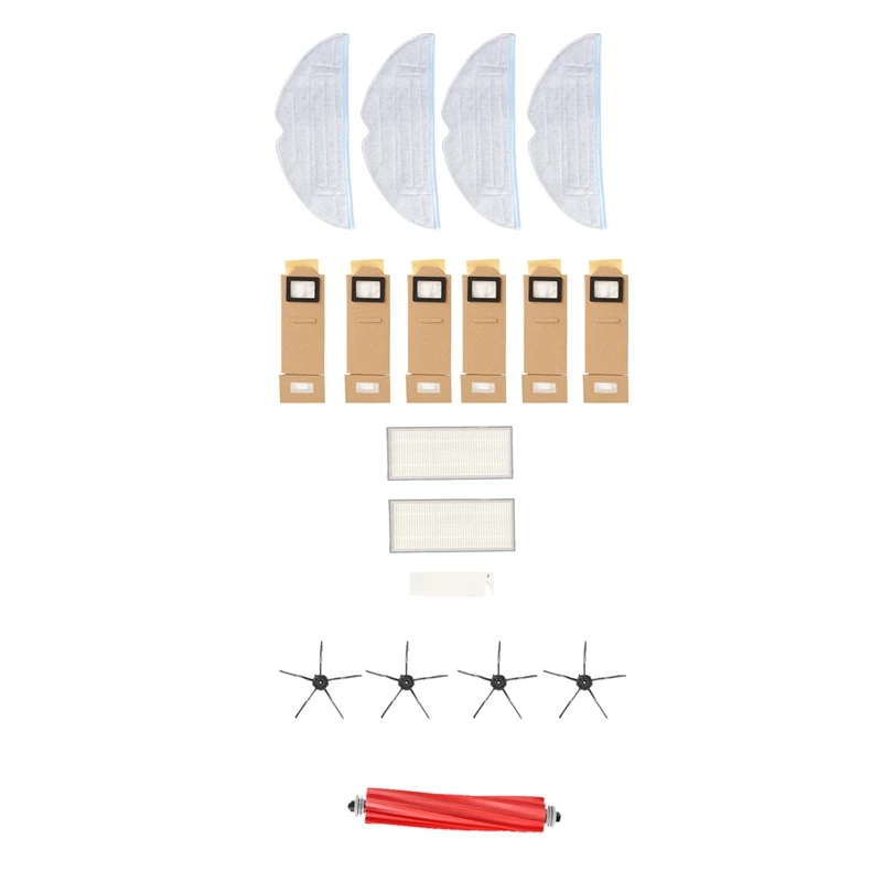 

Replacement Main Brush HEPA Filter Dust Bag Mop Cloth Accessories For S7 / T7S T7S Plus Vacuum Sweeper