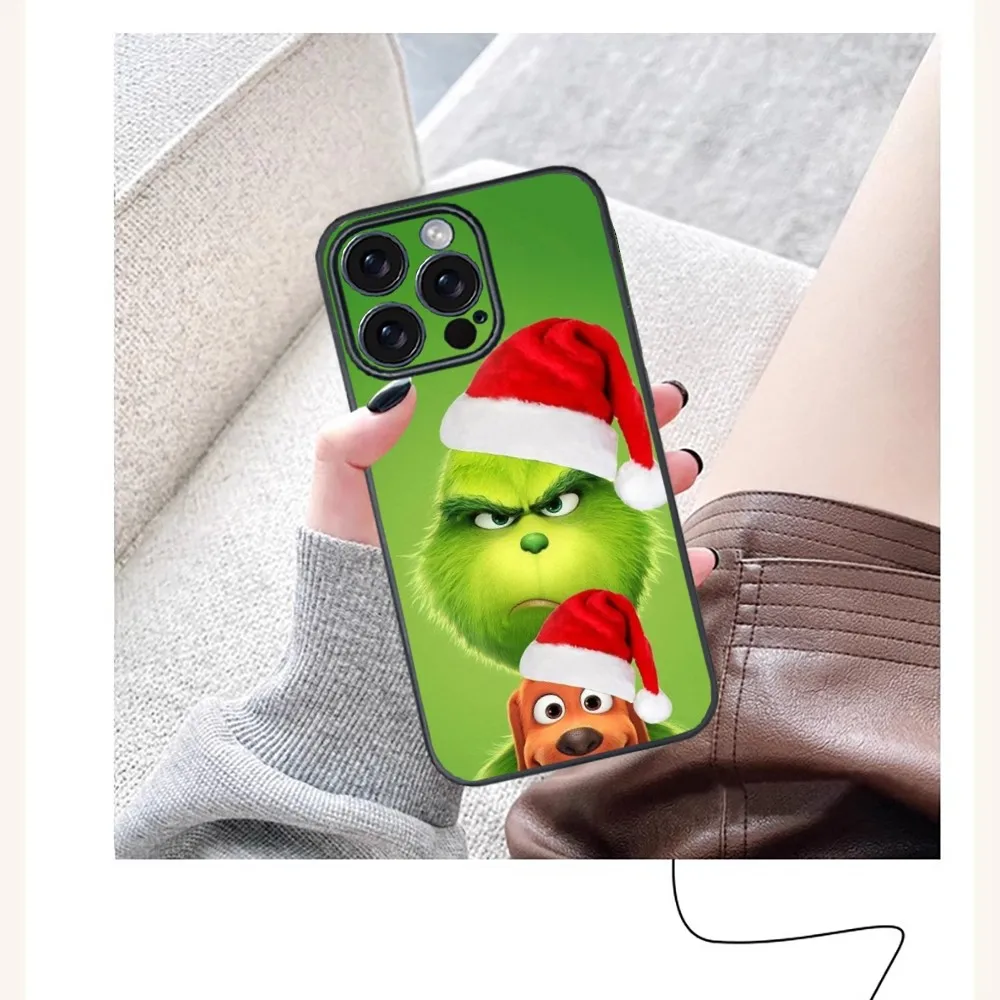 Фото Christmas T-The G-GrinC-chs-S Phone Case For iPhone 16 15 14 13 12 11 PRO MAX PLUS Mini TPU Soft to Skin-friendly case №4