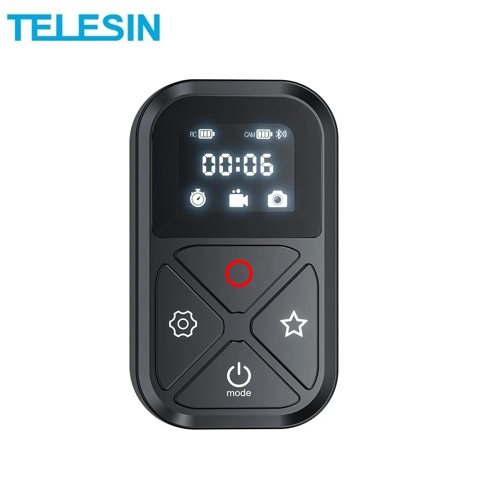 

TELESIN 80 м Bluetooth пульт дистанционного управления для GoPro Hero 11 10 9 8 Max 11 Mini для iPhone / Xiaomi смартфона Gopro аксессуары