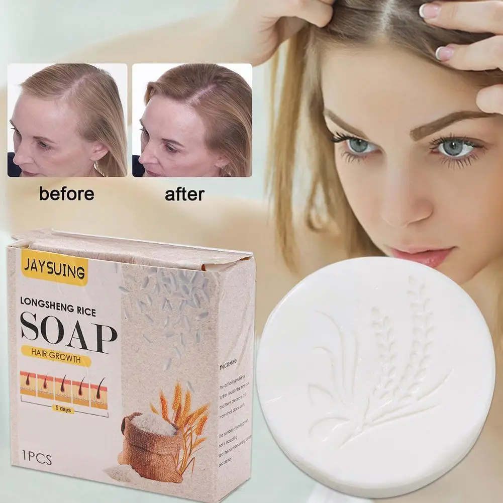 Anti Dandruff Rice Water Shampoo Soap For Men & Women 108g Scalp Moisturize Conditioner Repair Dry Damage Soap H5H6