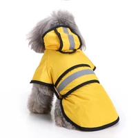 new cute dogs raincoat coat reflective pet dogs raincape clothes for small large dogs golden retriever waterproof puppy clothes