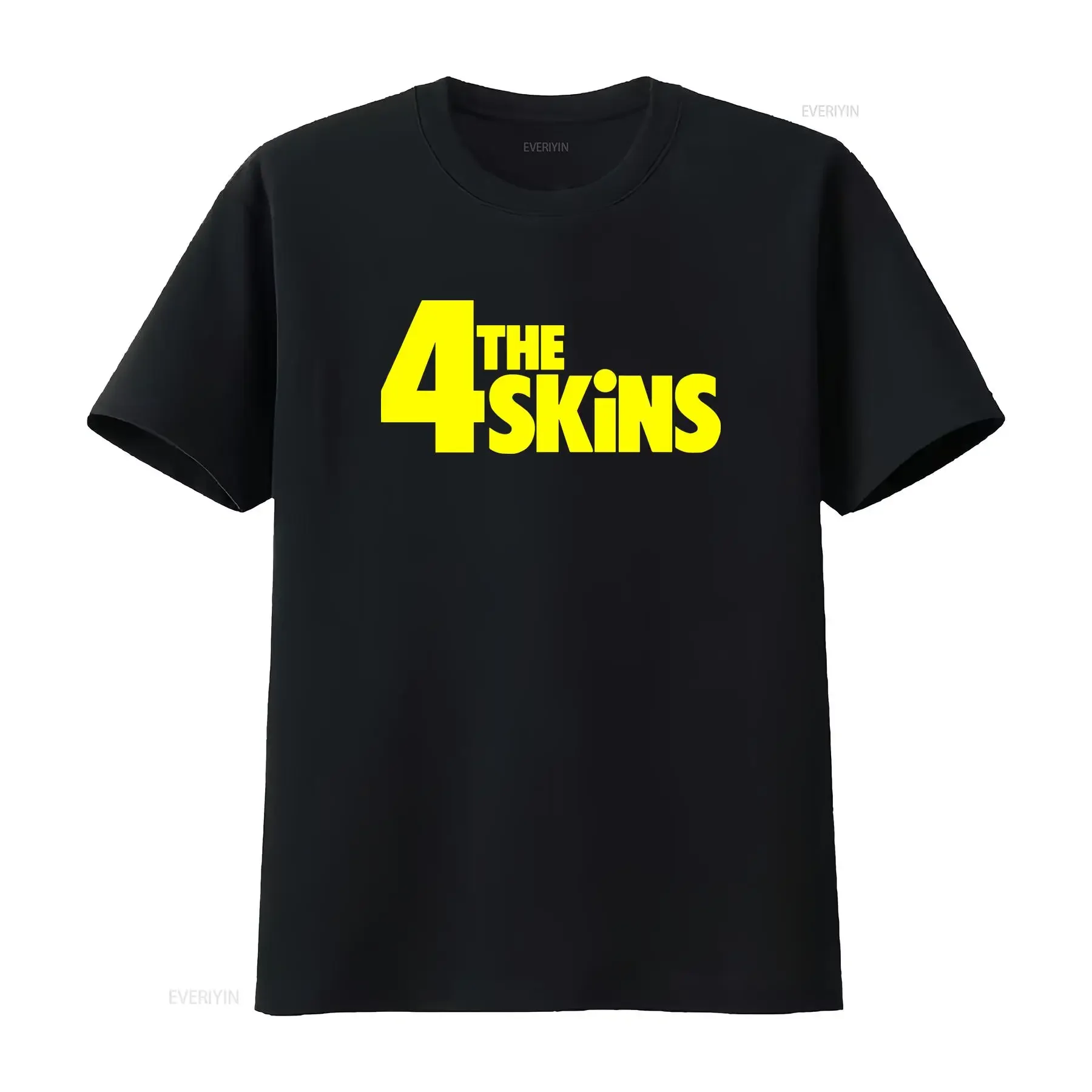 Фото Футболка SHOCKSTAR 4 SKINS в винтажном стиле, унисекс, повседневная, мягкая, слегка состаренная, удобная, для ежедневной носки, дизайнерская одежда №1
