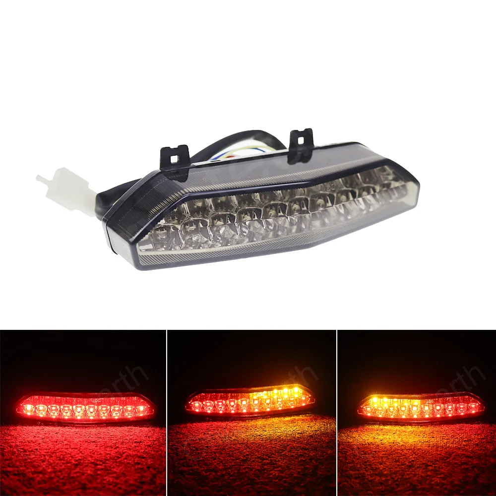 

Задний фонарь для мотоцикла, тормозной сигнал поворота, встроенный СВЕТОДИОДНЫЙ задсветильник фонарь, дым для Kawasaki Ninja ZX6R ZX-6R ZX 6R 2007-2008