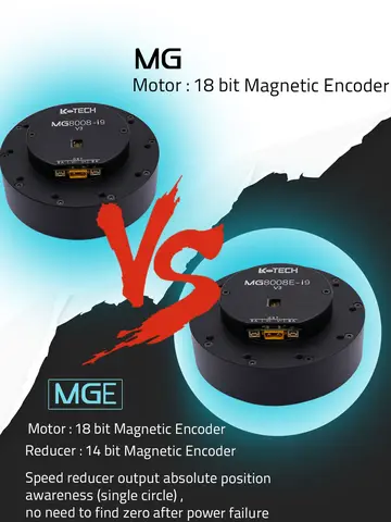 MG8008E-i9v3 BLDC редуктор с двумя кодерами двигатели для автомобиля механическая рука робота AGV