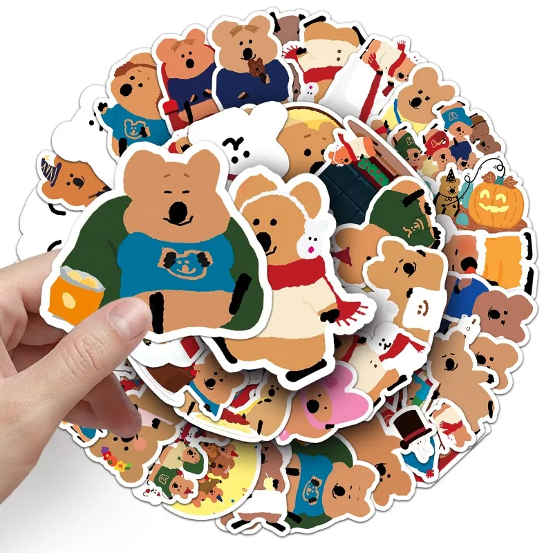 50 шт. DINOTAENG мультяшные наклейки для чемодана чашки воды канцелярские