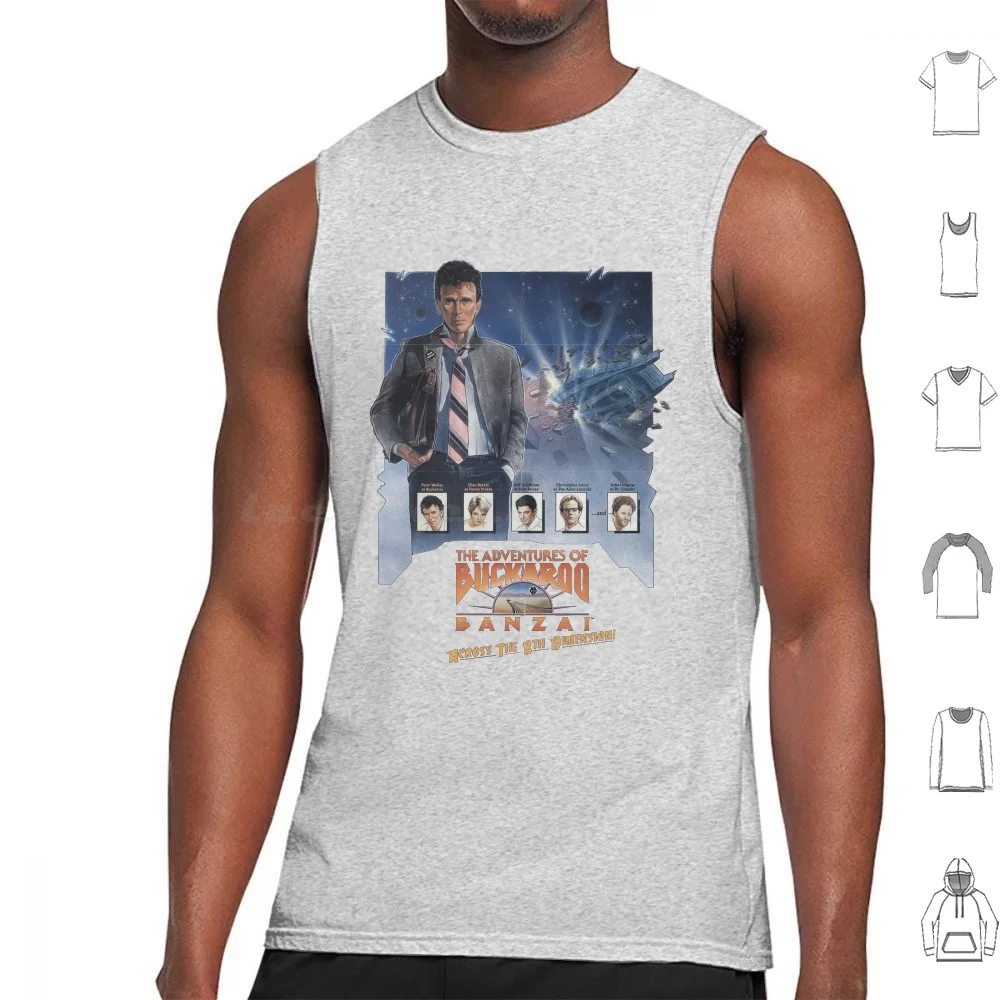 

The Adventures Of Buckaroo Banzai ( 1984 ) Tank Tops Print Cotton The Adventures Of Buckaroo Banzai Peter Weller 80S