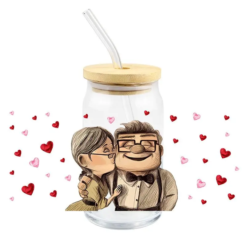 16 унций УФ DTF переводная наклейка heaet теплый 3D DIY водонепроницаемый термостойкий для обертывания стеклянные бутылки чашки банки