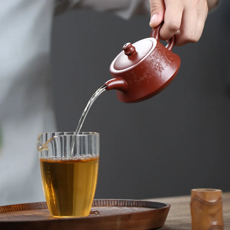 Высокое качество Исин знаменитый чайник ручной работы из фиолетовой глины руда