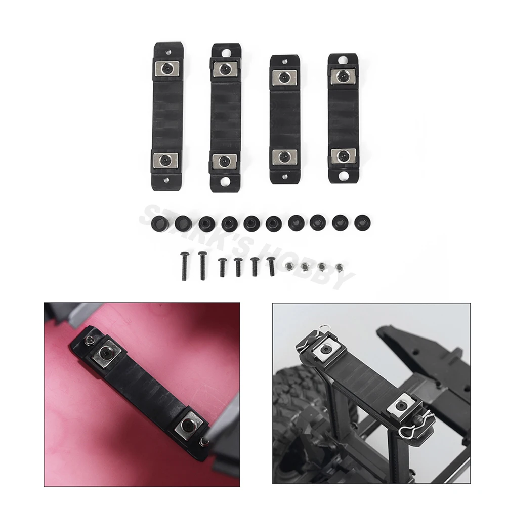 

4PCS Magnetic Connector Invisible Shell Column Body Post Mount for 1:10 RC Crawler Car TRX-6 TRX-4 G500 Upgrade Parts
