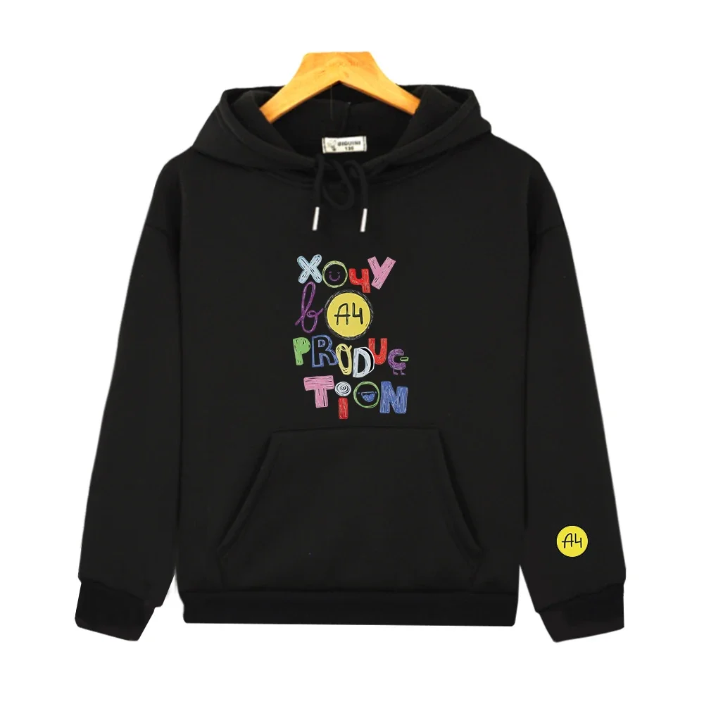 мерч а4 Толстовки для девочек Merch A4 Толстовка Детская одежда Детские осенние топы