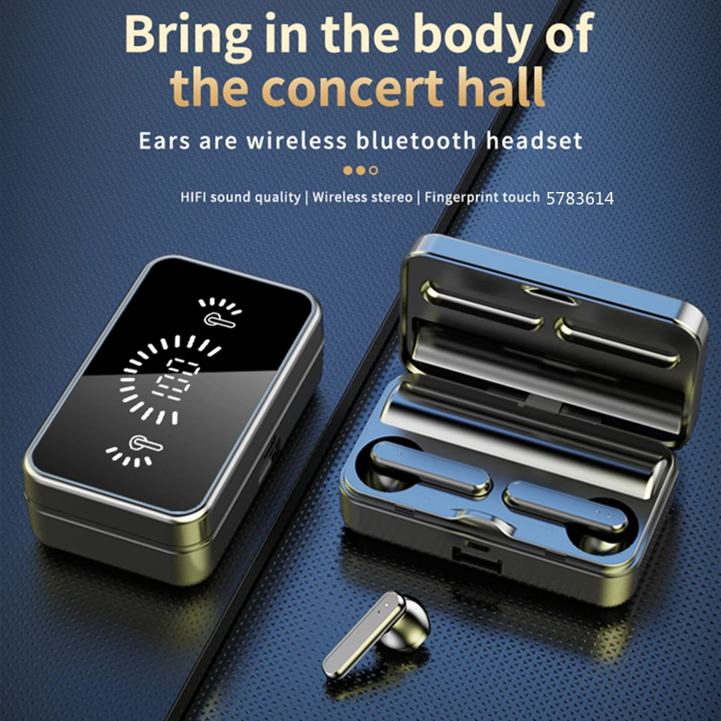 

Новинка 2022, беспроводная гарнитура TWS с Bluetooth 5,3, игровые стереонаушники для вызовов, спортивные водонепроницаемые наушники для музыки для IOS...