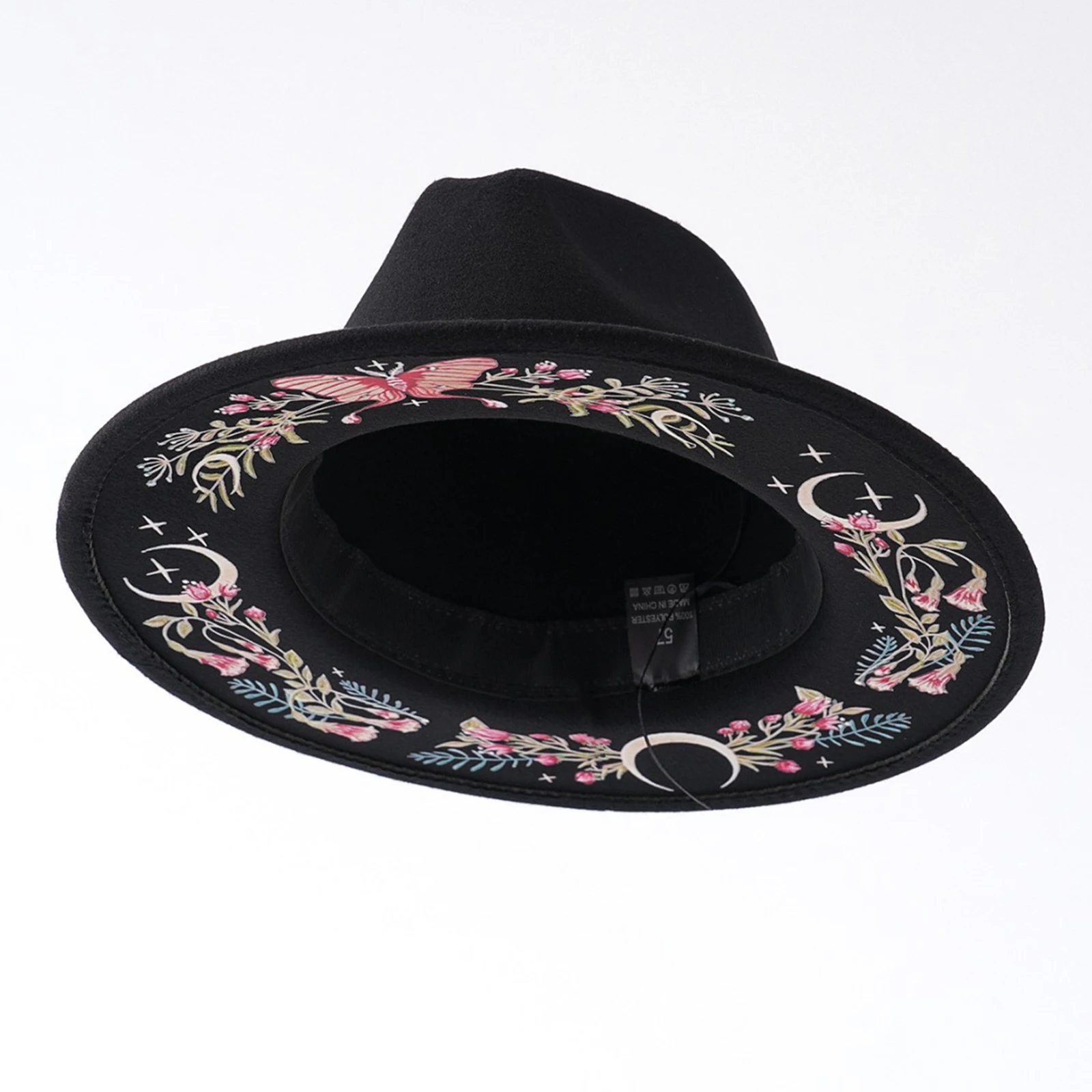 

Женская ковбойская шляпа с принтом луны и бабочек