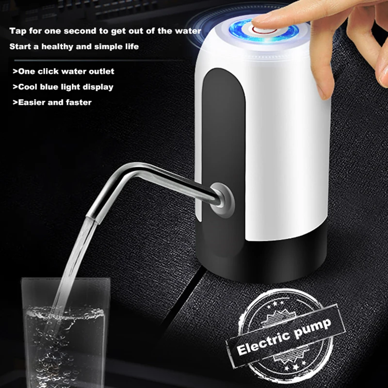 

Electric Water Gallon Pump Water Pump Drinking Fountain With USB Charging Water Dispenser Home Office Field Press Auto Terere