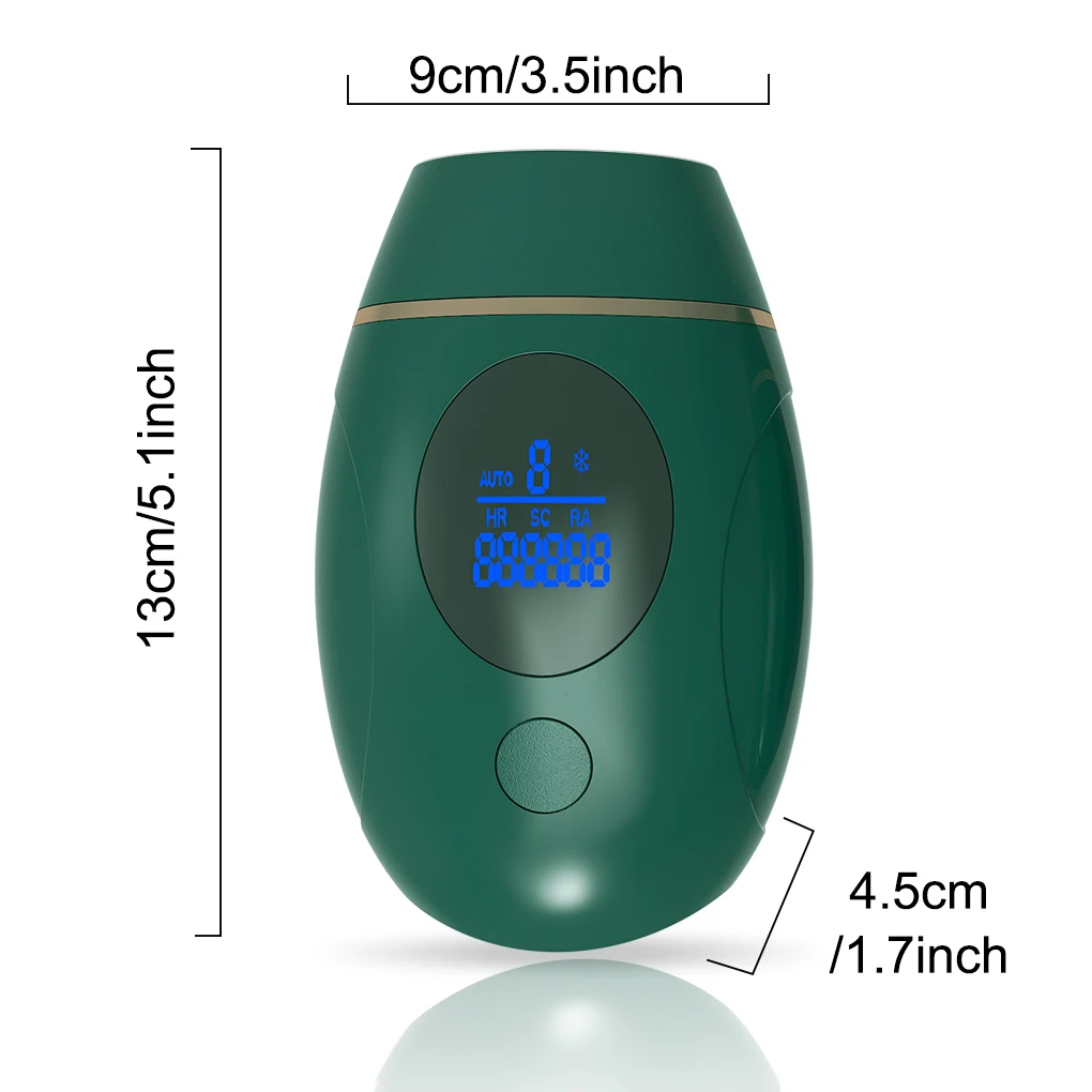 

Electric Epilator 990000 Flashes Depilator Women Men Body Hair Remover Portable Epilating Tool, White, LCD