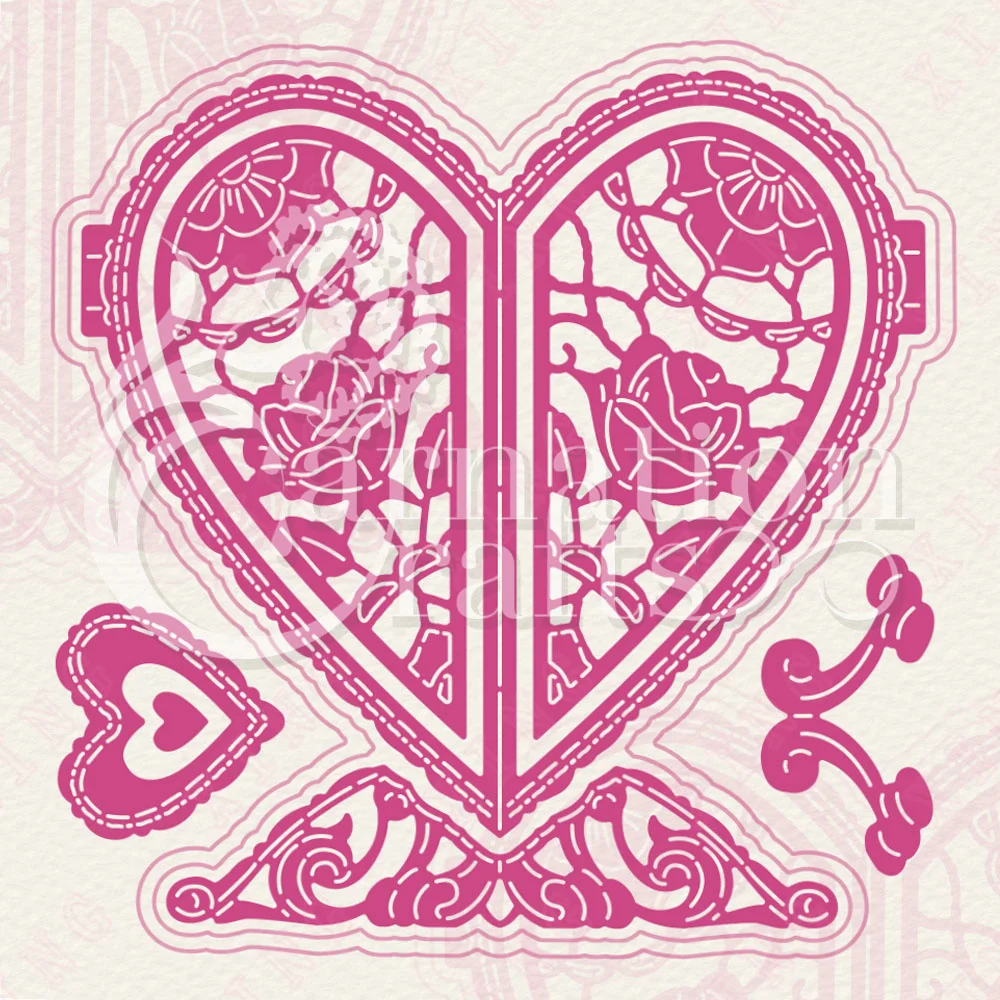 

New Scrapbook Diary Decoration Embossing Template Diy Handmade Craft Reusable Mold With An Open Heart Die Set Metal Cutting Dies