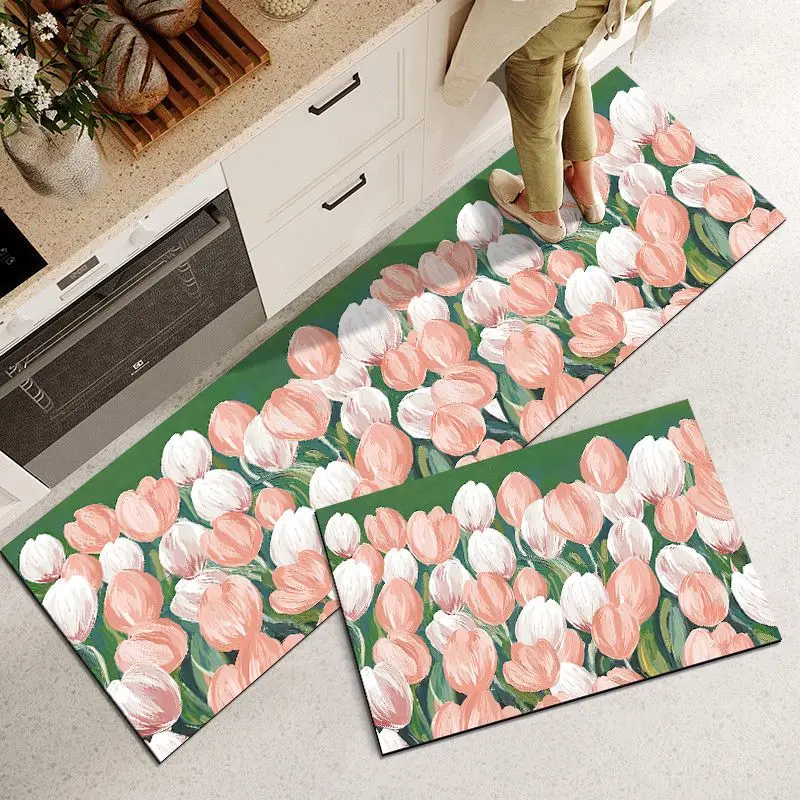 

Kitchen Mat Home Entrance Doormat Bedroom Balcony Decor Long Rug Bathroom Floor Mat Anti-Slip Living Room Hallway Carpets