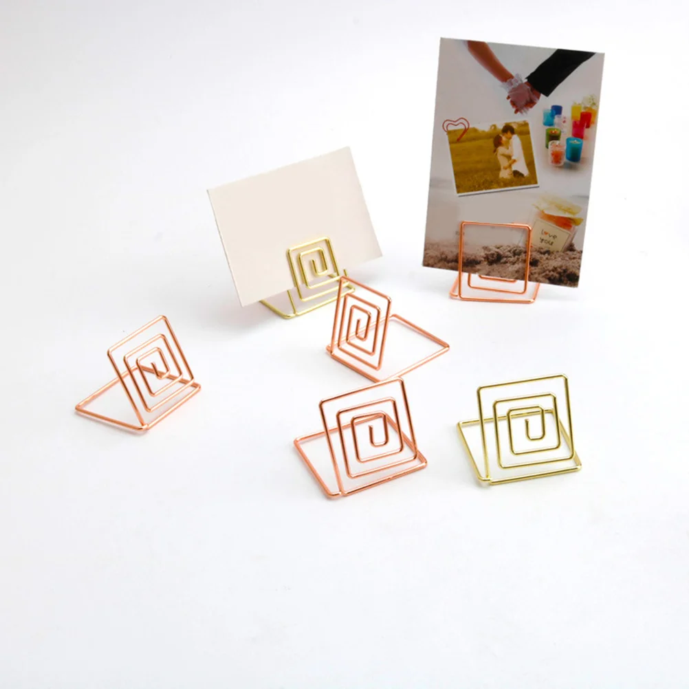 10 шт. квадратный держатель для фотографий металлические держатели бумаги зажимы