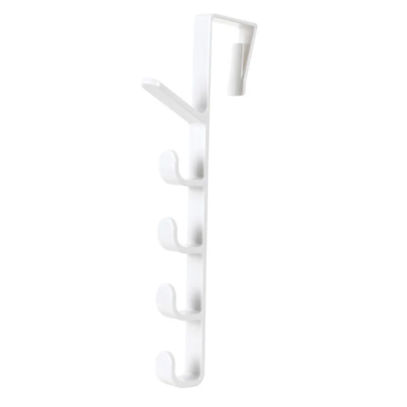 plastic door hooks over cabinet drawer room kitchen bathroom hanger hook coat clothes nail free behind the door mask holder free global shipping